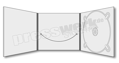 CD-KP-1087 | CD Digipack 6-seitig 1xCD rechts 1xBooklet-Schlitz SMILE
