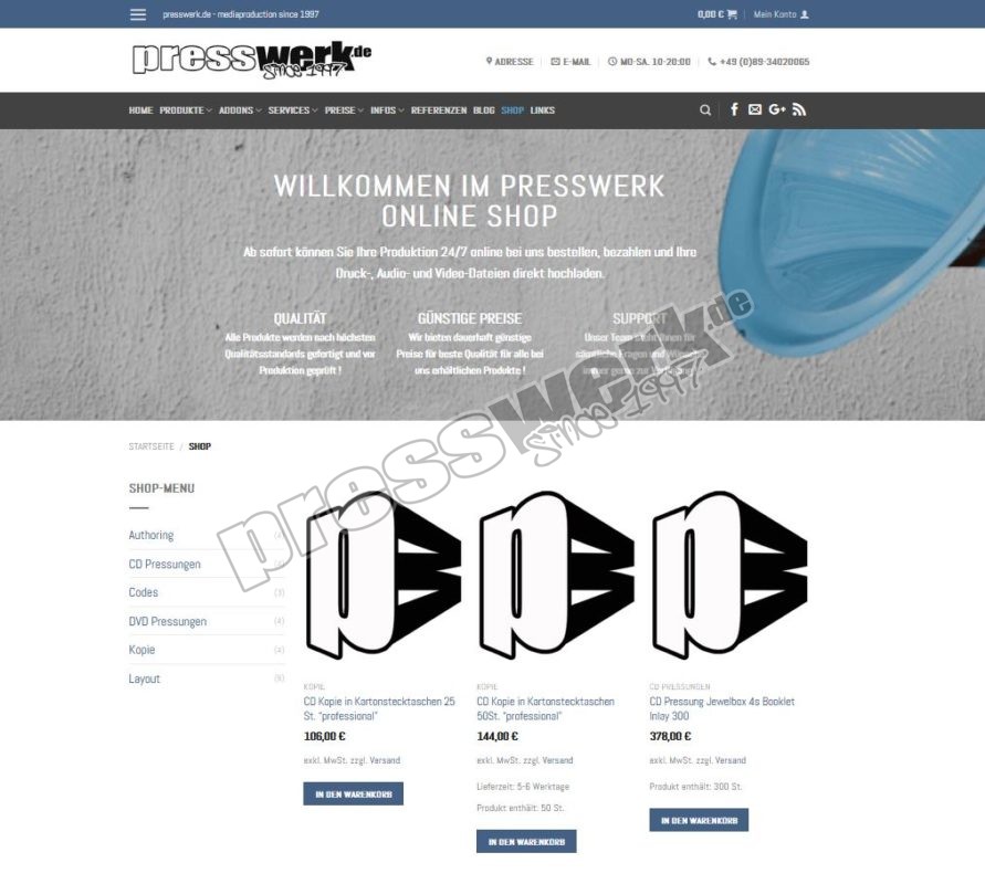 presswerk online-shop